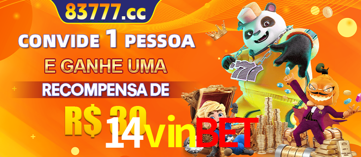 Banner institucional da 14vinbet sobre parceria de marcas e criação de uma marca de excelência, apresentando os mascotes de jogos populares como o Fortune Tiger.